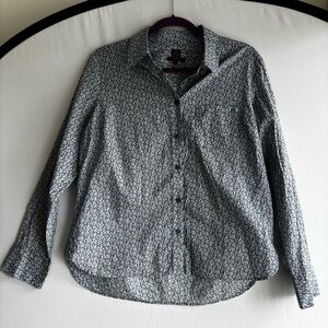 Liberty blue and white blouse